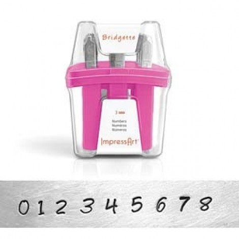 ImpressArt Bridgette 3mm Number Stamps