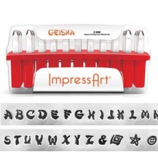 ImpressArt 4mm Geisha Uppercase Stamp Set