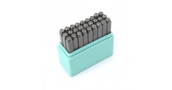 Kit De Tampons Métal ImpressArt Bridgette - 33 Tampons Lettres Minuscules - 3mm