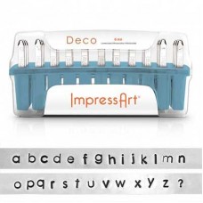 6mm ImpressArt Deco Lowercase Letter Set