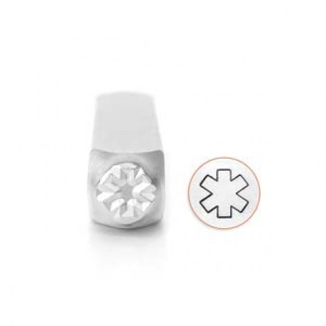 9.5mm Impress Art Metal Stamp - Medical Alert Symbol Outline
