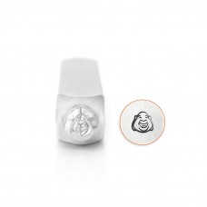 6mm Impress Art Design Metal Stamps - Laughing Buddha Face