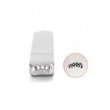 6mm ImpressArt Metal Stamp - Lotus Border