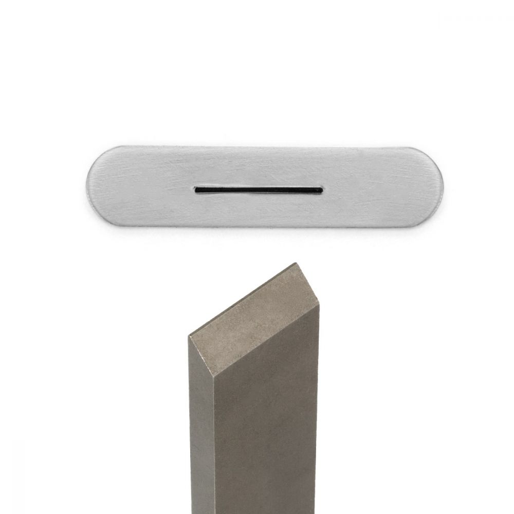 19.5mm ImpressArt Metal Stamp Large Straight Line LETTER + DESIGN