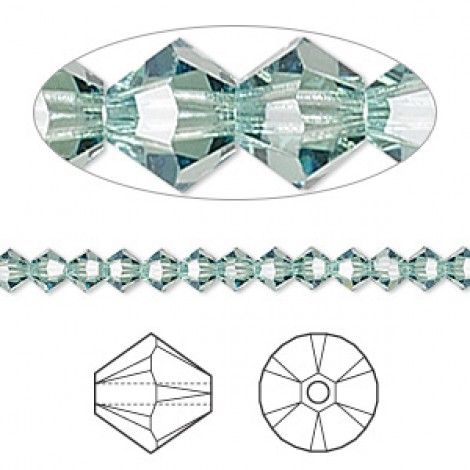 3mm Swarovski Crystal Bicones - Erinite - Pack of 10 3mm Swarovski Crystal Bicones - Erinite - Pack of 10