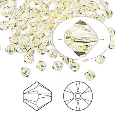 5mm Swarovski Crystal Bicones - Jonquil - Pack of 10