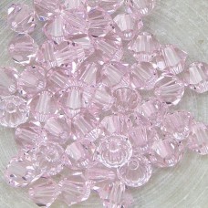4mm Swarovski Crystal Bicones - Rosaline - Pack of 10