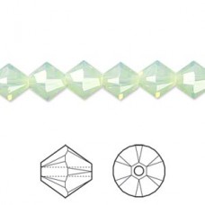8mm Swarovski Crystal Bicones - Crysolite Opal - Pack of 2