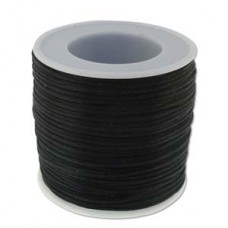 1mm Beadsmith Knot-It Satin Rattail Cord - 72yd (65.8m) - Black