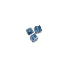 4mm Swarovski Crystal Cubes - Denim - Pack of 2