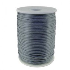 2mm Beadsmith Knot-It Dark Grey Satin Rattail Cord - 144yd (131m) Roll
