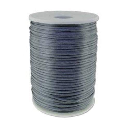 2mm Beadsmith Knot-It Dark Grey Satin Rattail Cord - 144yd (131m) Roll 2mm Beadsmith Knot-It Dark Grey Satin Rattail Cord - 144yd (131m) Roll