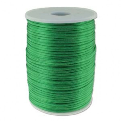 2mm Beadsmith Knot-It Emerald Satin Rattail Cord - 144yd (131m) Roll 2mm Beadsmith Knot-It Emerald Satin Rattail Cord - 144yd (131m) Roll