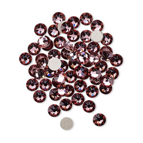 3.2mm SS12 Swarovski Flat Back Crystals - Crystal Antique Pink - Pack of 24