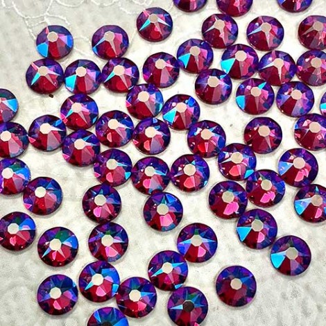 3.9mm SS16 Swarovski Flatbacks - Fuchsia Shimmer - Pack of 24 3.9mm SS16 Swarovski Flatbacks - Fuchsia Shimmer - Pack of 24
