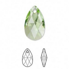 22mm Swarovski Crystal 6106 Pear Drop - Peridot - Each