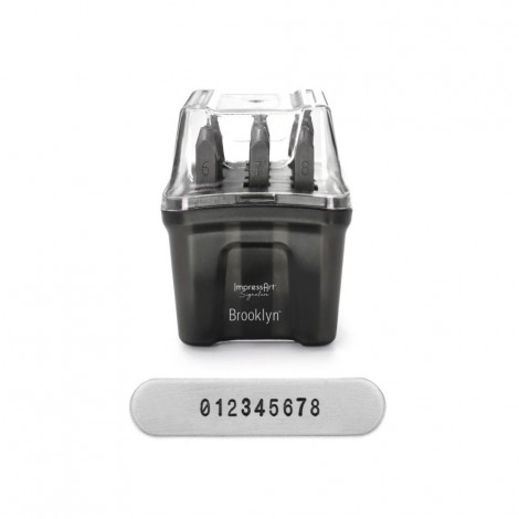 3mm ImpressArt Metal Stamps - Brooklyn Signature Numbers 3mm ImpressArt Metal Stamps - Brooklyn Signature Numbers