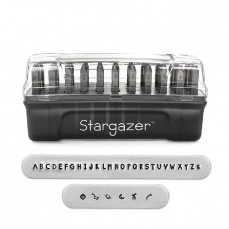 2mm ImpressArt - Stargazer Signature Uppercase Stamps (for soft + hard metals)