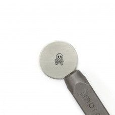 ImpressArt Design Signature Stamp - 6mm Skull & Bones