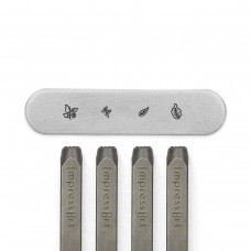 6mm ImpressArt  Nature Signature Metal Stamps - 4 pack (for soft & hard metals)
