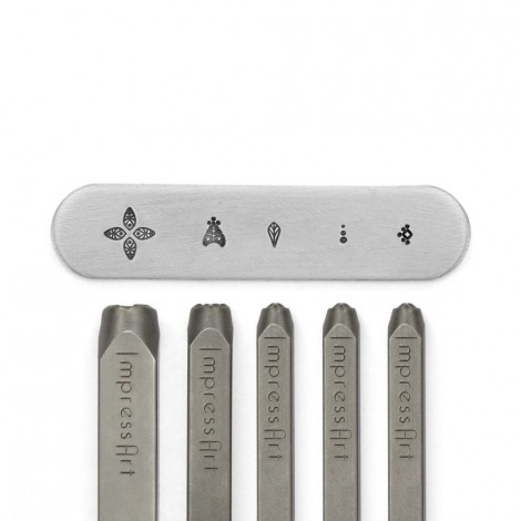 ImpressArt Mandala Embellishment Stamp Pack - 5 pc (for soft & hard metals)
