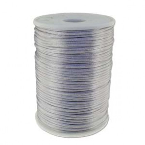 2mm Beadsmith Knot-It Silver Satin Rattail Cord - 144yd (131m) Roll 2mm Beadsmith Knot-It Silver Satin Rattail Cord - 144yd (131m) Roll