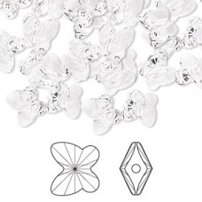 6mm Swarovski Crystal Butterfly Bead - Pack of 10