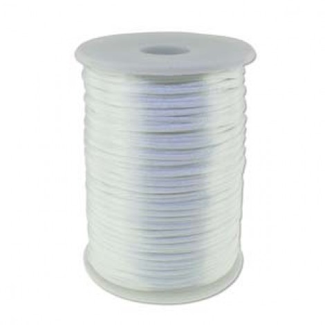 2mm Beadsmith Knot-It White Satin Rattail Cord - 144yd (131m) Roll 2mm Beadsmith Knot-It White Satin Rattail Cord - 144yd (131m) Roll