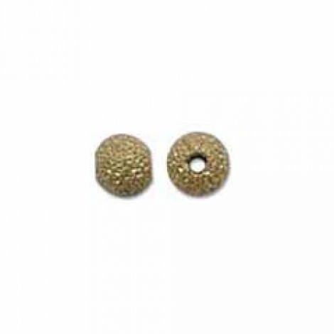 4mm Gold Plated Stardust Metal Beads