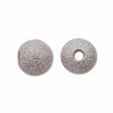 8mm Silver Plated Stardust Beads - Pack of 12