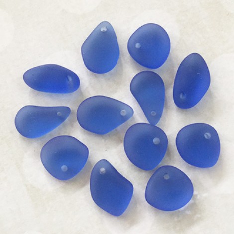 10-15mm Sea Glass Pebble Tiny Drops - Turquoise Bay