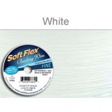 .014" Soft Flex Beading Wire - White - 9.2m