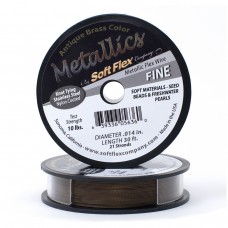 .014" 21st Soft Flex Antique Brass Beading Wire - 30ft (9.1m)