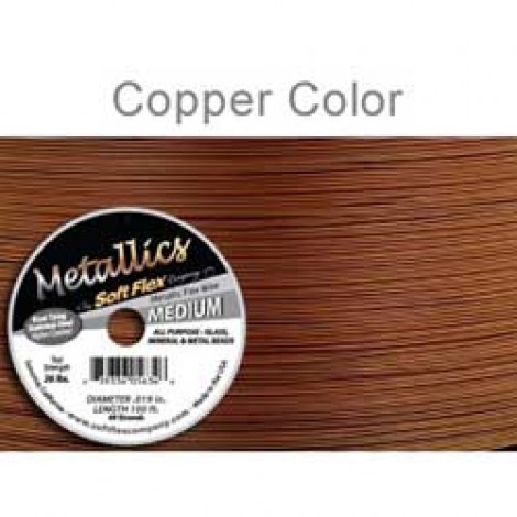 .014" 21st Soft Flex Copper Beading Wire - 30ft