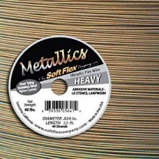 .024" 49st Soft Flex Antique Brass Beading Wire - 30ft