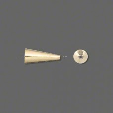 12mm x 5mm Long Cone - Gold Plated
