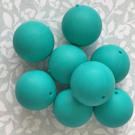 20mm Baby-Safe Silicone Round Beads - Teal