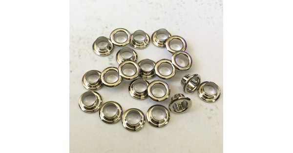 8.8mm outer diameter (5mm ID) Platinum Silver Plated Bead Grommet ...