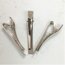 41x5mm Silver Plated Steel Tie Bars - Pack of 2