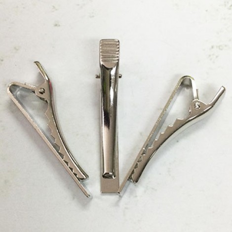 41x5mm Silver Plated Steel Tie Bars - Pack of 2 41x5mm Silver Plated Steel Tie Bars - Pack of 2