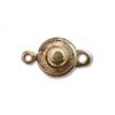 9mm Antique Gold Premium Ball & Socket Snap Clasp - Pack of 2