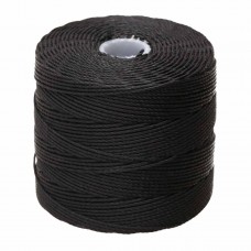 Beadsmith Superlon 0.4mm Tex 135 Fine Bead Cord - Black - 118yd (107m) - Per Spool