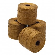 Beadsmith S-Lon Bead Cord #18 (0.5mm) - Antique Gold - 77yd (70m)