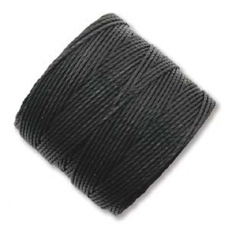Beadsmith S-Lon Bead Cord #18 - Black - 77yd