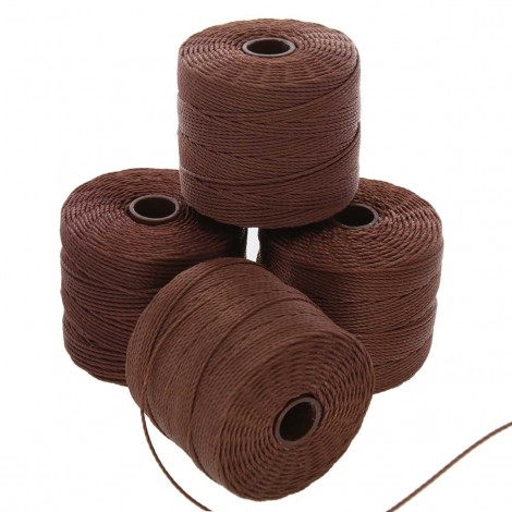 Beadsmith S-Lon Bead Cord #18 (0.5mm) Brown - 77yd (70m) Beadsmith S-Lon Bead Cord #18 (0.5mm) Brown - 77yd (70m)