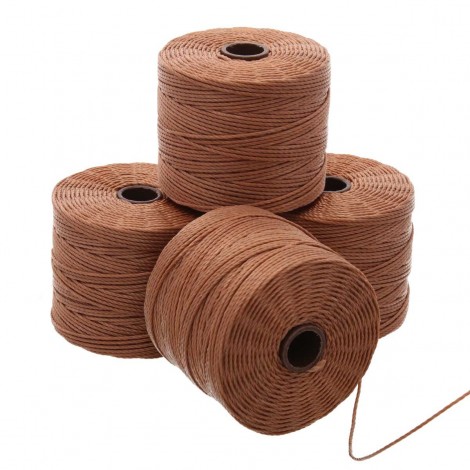 Beadsmith S-Lon Bead Cord #18 (0.5mm) - Copper - 77yd (70m)