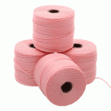 Beadsmith S-Lon Bead Cord #18 (0.5mm) - Coral Pink - 77yd (70m)