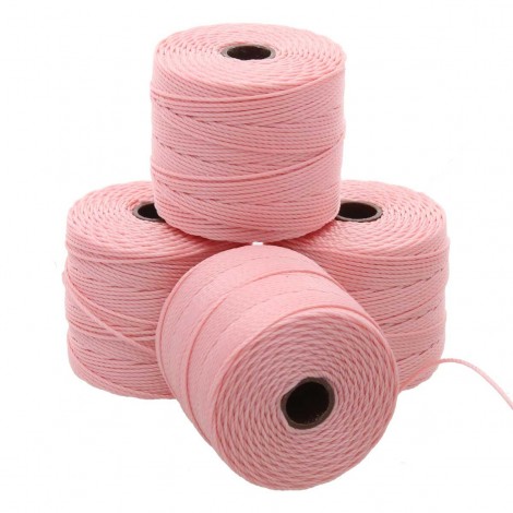 Beadsmith S-Lon Bead Cord #18 (0.5mm) - Coral Pink - 77yd (70m)