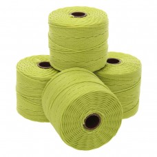 Beadsmith S-Lon Bead Cord #18 (0.5mm) - Chartreuse - 77yd (70m)