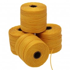 Beadsmith S-Lon Bead Cord #18 (0.5mm) - Light Gold - 77yd (70m)